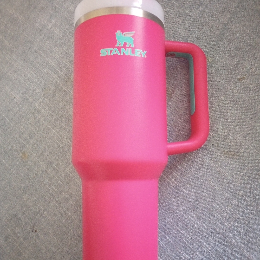 Stanley Bright Pink Travel Mug with Handle